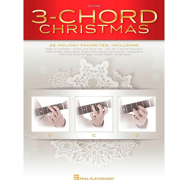 Hal Leonard 3-Chord Christmas (Three Chord) G-C-D Guitar Songbook
