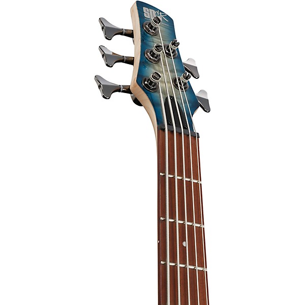 Ibanez SR405EQM Quilted Maple 5-String Electric Bass Guitar Stained Cosmic Blue Starburst