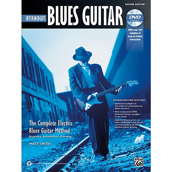 Alfred The Complete Blues Guitar Method: Intermediate Blues Guitar Book & DVD
