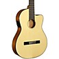 Open Box Kala KA-GTR-SMTN-E Thinline Nylon String Acoustic-Electric Guitar Level 2 Natural 888366009031 thumbnail