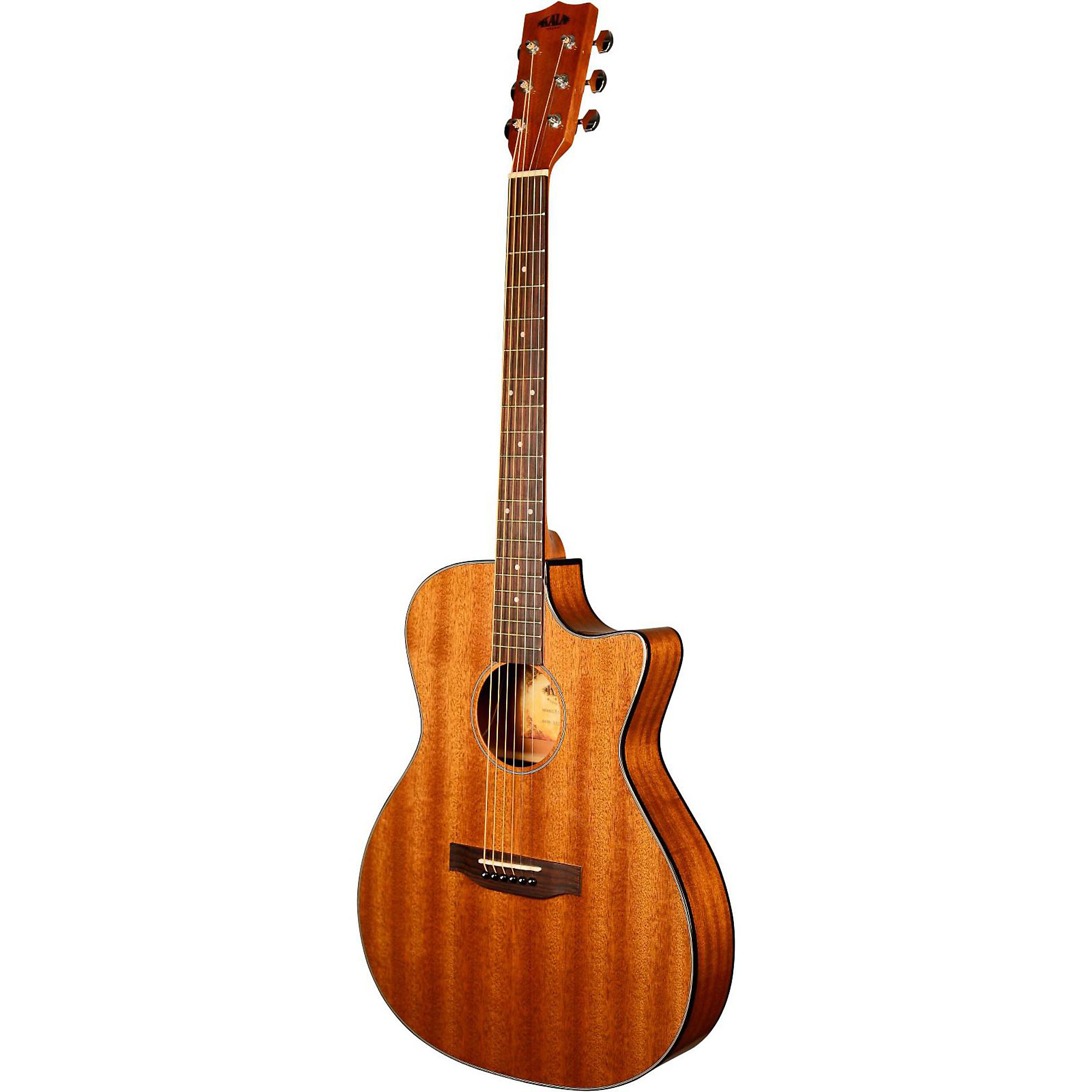 Kala KA-GTR-MTS-E Thinline Mahogany Acoustic-Electric Guitar