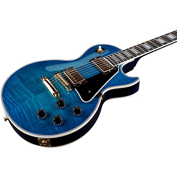 Platinum Gibson Custom 2015 Les Paul Custom Figured Electric