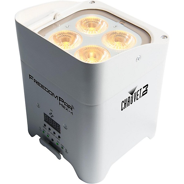 CHAUVET DJ Freedom Par Hex-4 Battery-Powered/Wireless RGBAW+UV LED Par Wash Light - White White