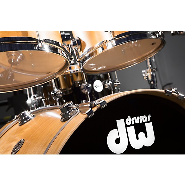 Open Box DW Collector's Series 4-Piece Satin Oil Natural Birch Shell Pack with Chrome Hardware Level 1