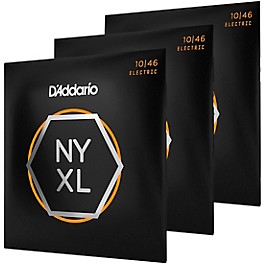 D'Addario NYXL1046 Light Electric Guitar Strings 3-Pack