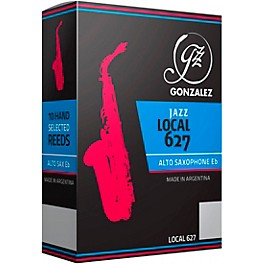 Gonzalez Local 627 Alto Saxophone Reeds Box of 10 Strength 2.5 Gonzalez Local 627 Alto Saxophone Reeds Box of 10 Strength 2.5