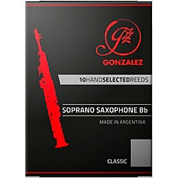 Gonzalez Classic Soprano Saxophone Reeds Box of 10 Strength 2.5