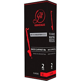 Gonzalez Classic Bass Clarinet Reeds Box of 5 Strength 3.5