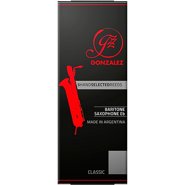 Gonzalez Classic Bass Clarinet Reeds Box of 5 Strength 2