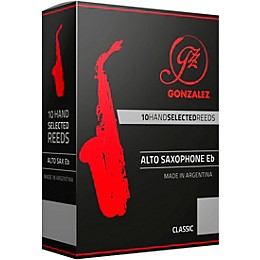Gonzalez Classic Alto Saxophone Reeds Box of 10 Strength 2