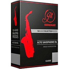 Gonzalez Classic Alto Saxophone Reeds Box of 10 Strength 2.5 Gonzalez Classic Alto Saxophone Reeds Box of 10 Strength 3