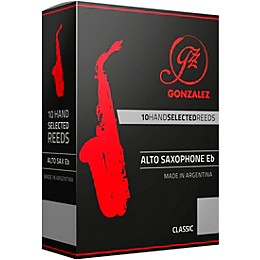 Gonzalez Classic Alto Saxophone Reeds Box of 10 Strength 2.5