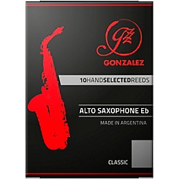 Gonzalez Classic Alto Saxophone Reeds Box of 10 Strength 2.5