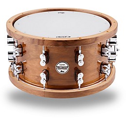 Open Box PDP by DW Limited Edition Dark Stain Walnut and Maple Snare with Walnut Hoops and Chrome Hardware Level 1 14 x 7.5 in.