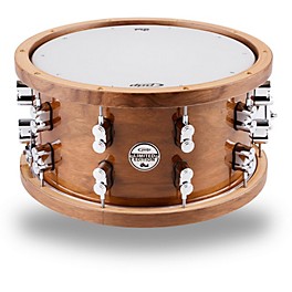 PDP by DW Limited-Edition Dark Stain Maple and Walnut Snare With Walnut Hoops and Chrome Hardware 14 x 7.5 in.