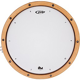 PDP by DW Limited-Edition Dark Stain Maple and Walnut Snare With Walnut Hoops and Chrome Hardware 14 x 7.5 in.