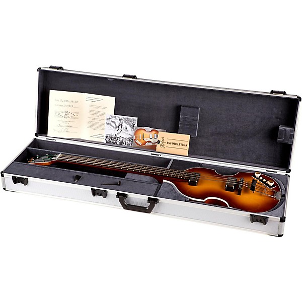 Hofner Gold Label Limited Edition Violin Bass with Birsdeye Maple Sunburst
