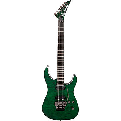 Jackson Pro Soloist Sl2q Mah Electric Guitar Transparent Green for sale