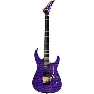 Jackson Pro Soloist Sl2q Mah Electric Guitar Transparent Purple for sale