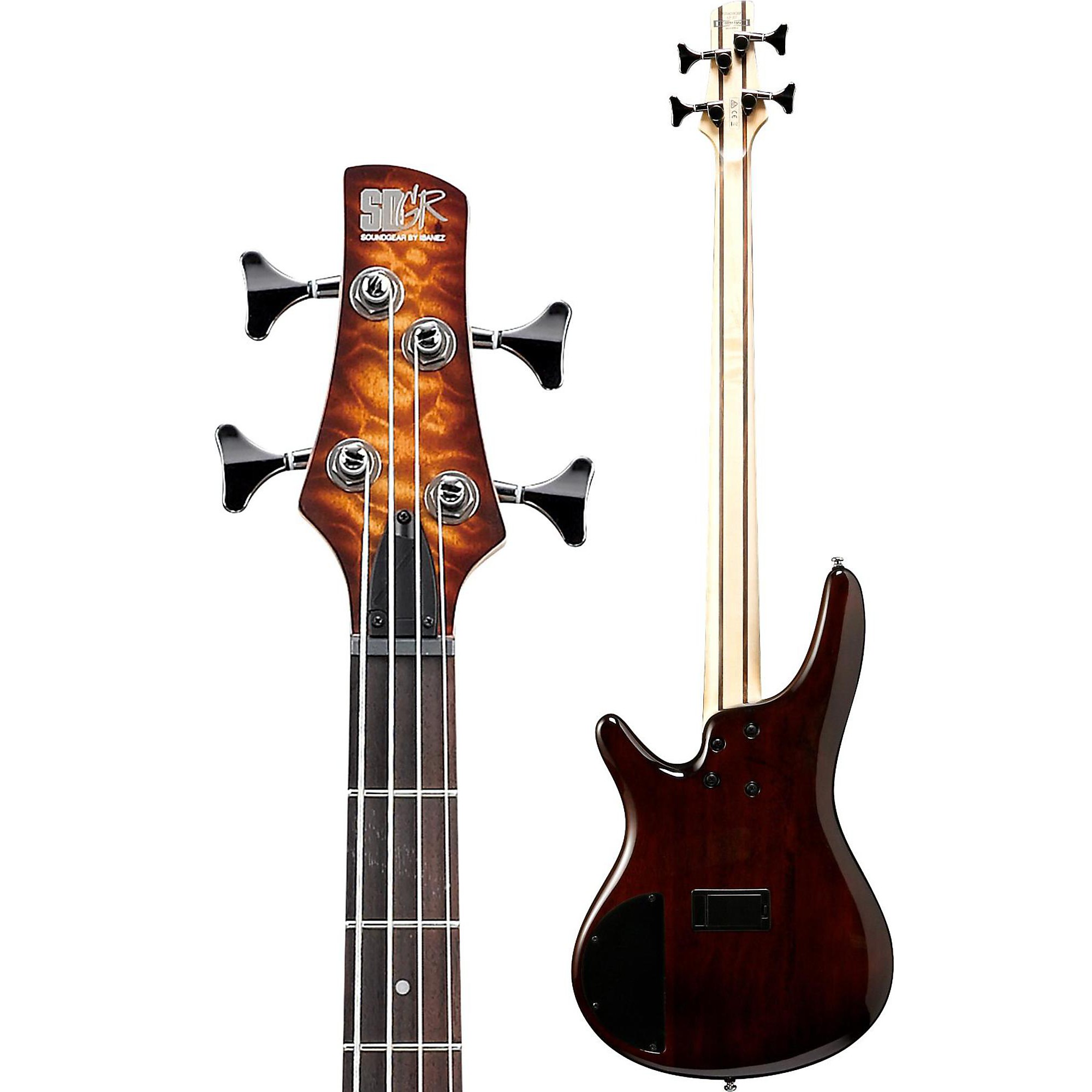Ibanez SR400EQM Quilted Maple Electric Bass Dragon Eye Burst