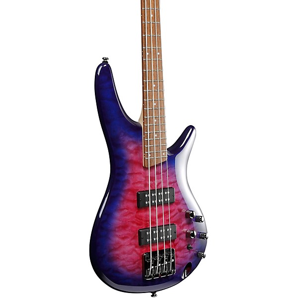 ベース Ibanez SR400EQM Ibanez SR Standard SR400EQM Electric Bass Fade Blue Burst