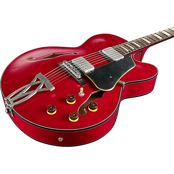 Ibanez Artcore Vintage Series AFV10A Hollowbody Electric Guitar Transparent Cherry Red Low Gloss