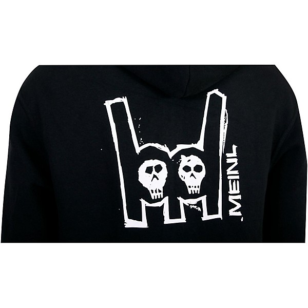 MEINL Zipper Hoodie with Skull Logo on Back 2-XL Black