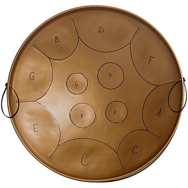 Fancy Pans Key Of C Mini Pan - 12 Notes Black/Gold