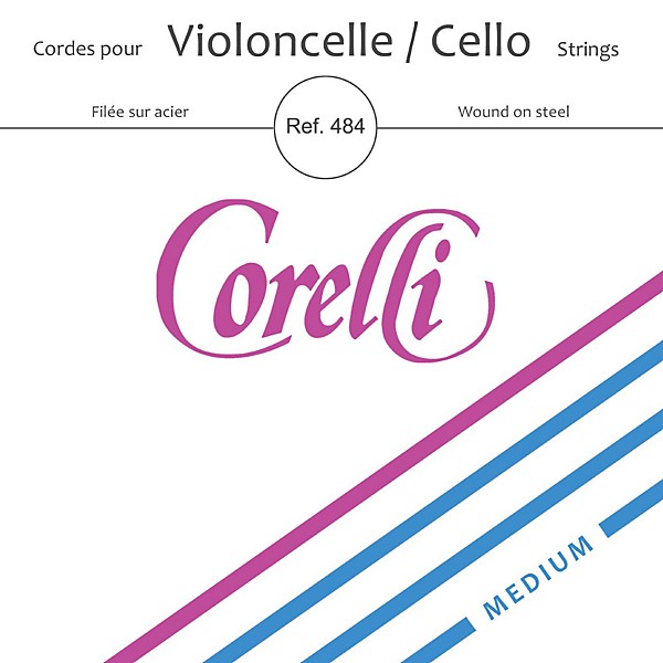 Corelli Series Cello C String 4/4 Size Medium Loop End