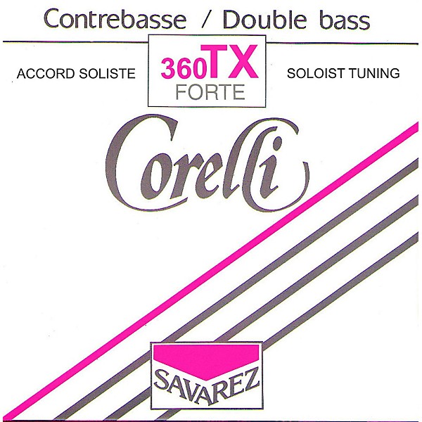 Corelli Solo TX Tungsten Series Double Bass String Set 3/4 Size Heavy Ball End