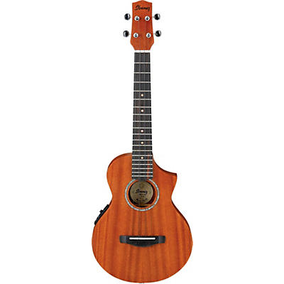 Ibanez Uewt5e Tenor Acoustic-Electric Ukulele Natural for sale