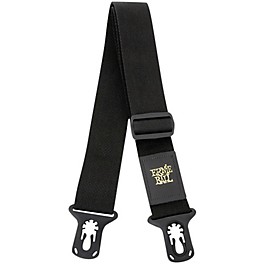 Ernie Ball Poly Lock Guitar Strap Black 2 in.