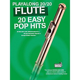 Music Sales Playalong 20/20 Flute - 20 Easy Pop Hits (Book/Audio)