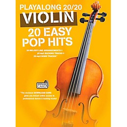 Music Sales Playalong 20/20 Violin - 20 Easy Pop Hits (Book/Audio)