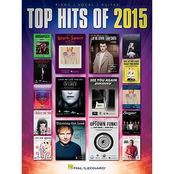 Hal Leonard Top Hits of 2015 for Piano/Vocal/Guitar