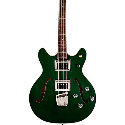 Guild Starfire Bass Ii Short Scale Semi-Hollow Electric Bass Guitar Emerald Green for sale