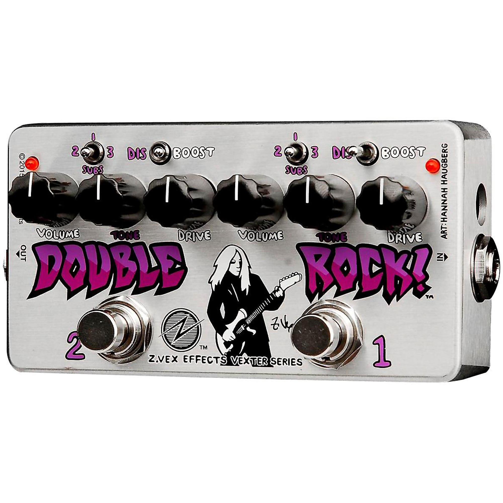 ZVEX Double Rock! Vexter Distortion Guitar Pedal | Guitar Center