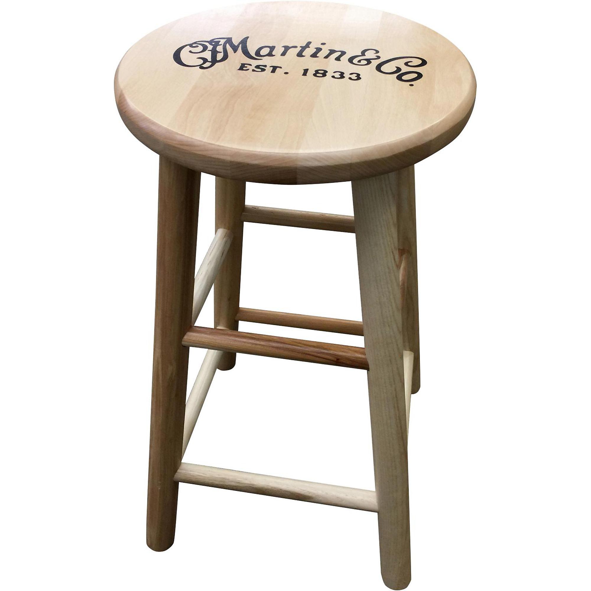 Martin Wooden Ash Logo Barstool 24 in. | Guitar Center