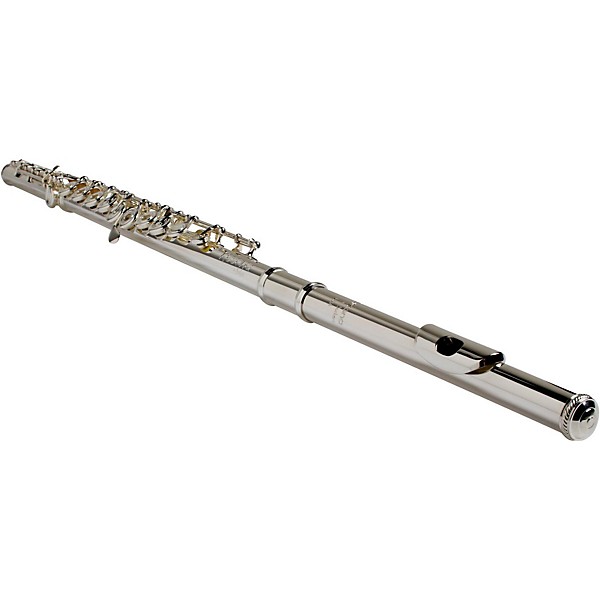 BURKART Resona 300 Flute with Sterling Silver Body and Headjoint with 14K Gold Riser Inline-G, C# Trill