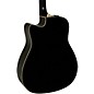 Yamaha FX335C Dreadnought Acoustic-Electric Guitar Black