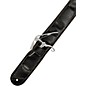 Kyser Leather Guitar Strap With Capo-Keeper Black 2 in.