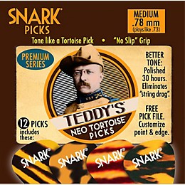 Snark Teddys Neo Tortoise Premium Series Guitar Picks - 12-Pack .78 mm 12 Pack