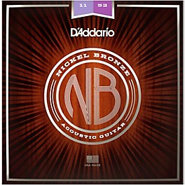 D'Addario NB1152 Nickel Bronze Custom Light Acoustic Strings