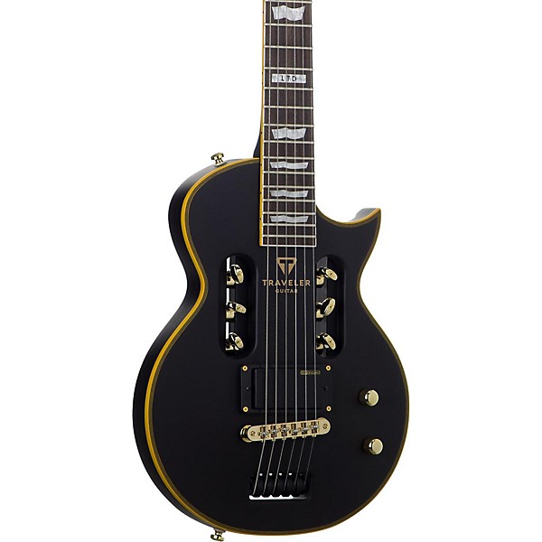 Open Box Traveler Guitar EC-1 Limited Edition Travel Electric Guitar Level 2 Black Satin 190839146977