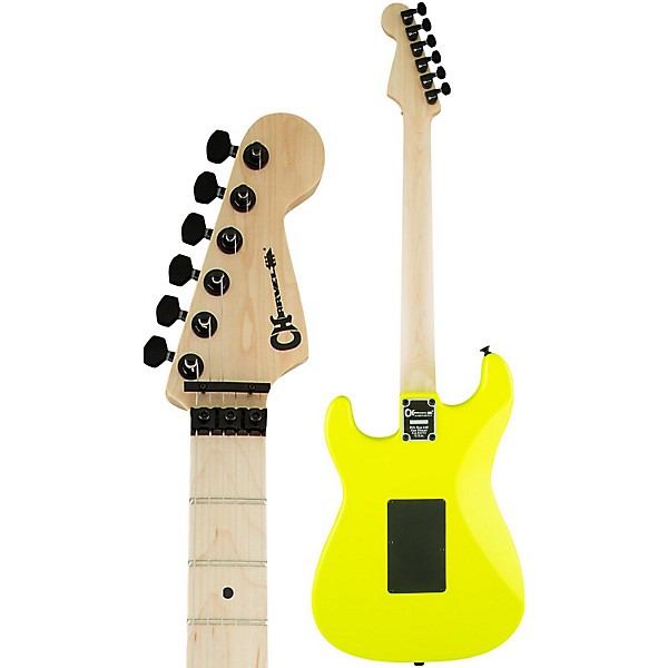 Open Box Charvel Pro Mod So Cal Style 1 2H FR Electric Guitar Level 1 Neon Yellow