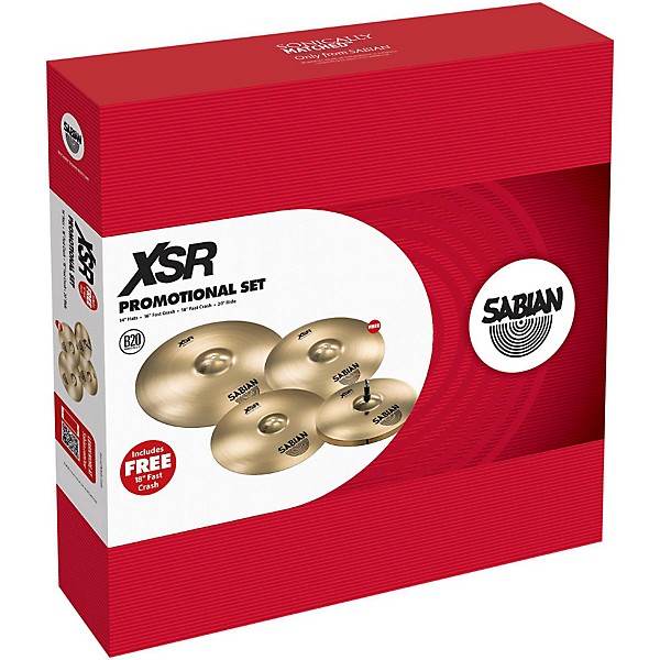 SABIAN XSR Series Performance Set With Free 18