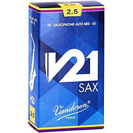 Vandoren V21 Alto Saxophone Reeds 2.5