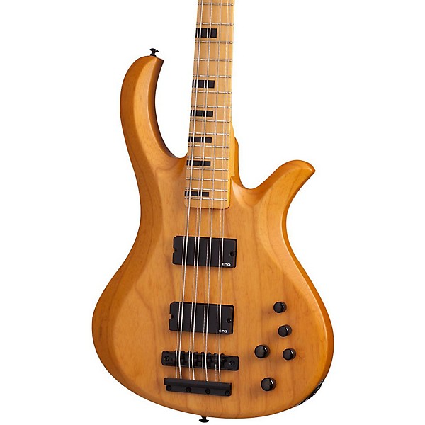 Open Box Schecter Guitar Research Riot-8 Session 8-String Electric Bass Level 1 Satin Aged Natural