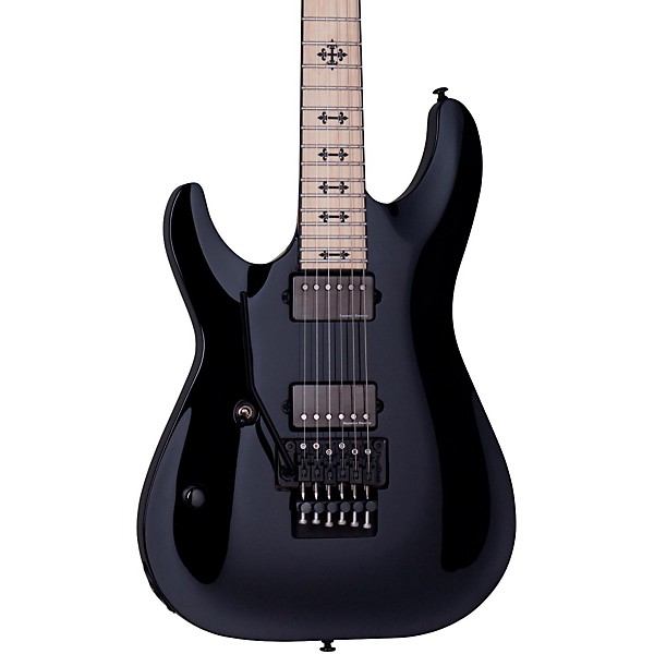 Schecter Guitar Research Jeff Loomis JL-6 with Floyd Rose Left-Handed Electric Guitar Black