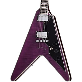 Schecter Guitar Research V-1 Custom Electric Guitar Transparent Purple